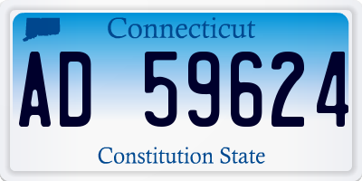 CT license plate AD59624