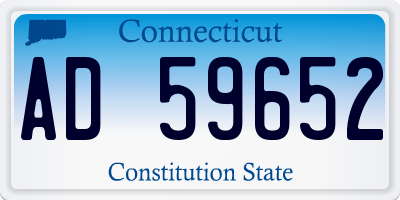 CT license plate AD59652