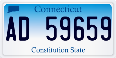 CT license plate AD59659