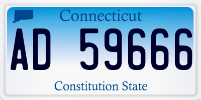 CT license plate AD59666