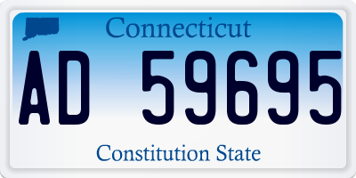 CT license plate AD59695