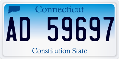 CT license plate AD59697