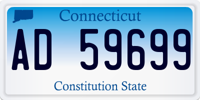 CT license plate AD59699