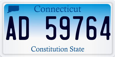 CT license plate AD59764
