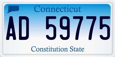 CT license plate AD59775