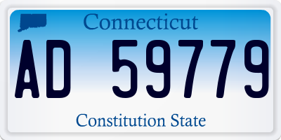CT license plate AD59779