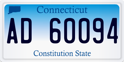 CT license plate AD60094