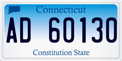 CT license plate AD60130