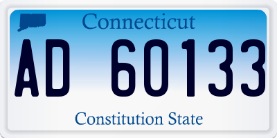 CT license plate AD60133