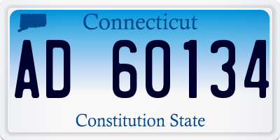 CT license plate AD60134