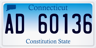CT license plate AD60136