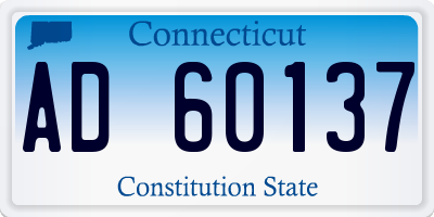 CT license plate AD60137