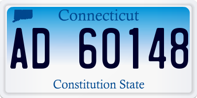 CT license plate AD60148