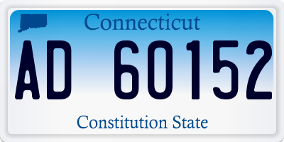 CT license plate AD60152