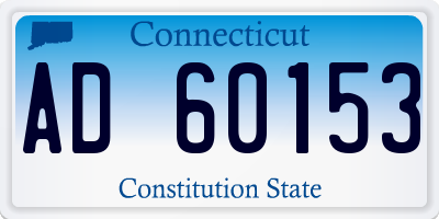 CT license plate AD60153