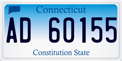 CT license plate AD60155