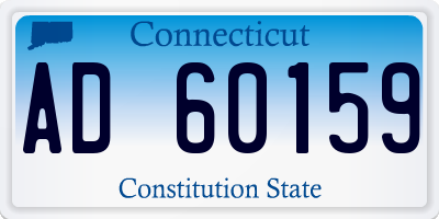 CT license plate AD60159