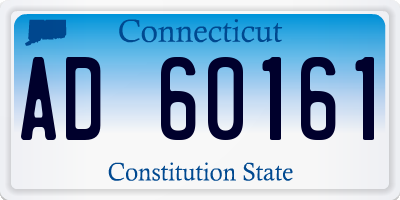 CT license plate AD60161