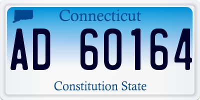 CT license plate AD60164