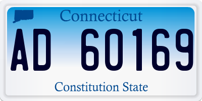 CT license plate AD60169