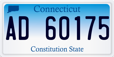 CT license plate AD60175