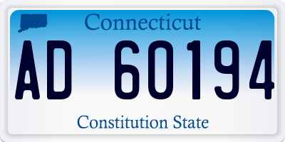 CT license plate AD60194