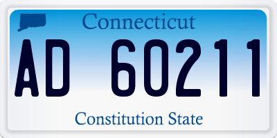 CT license plate AD60211