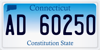 CT license plate AD60250