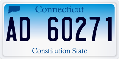 CT license plate AD60271