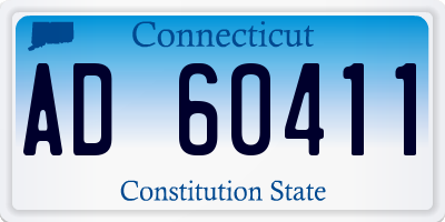 CT license plate AD60411