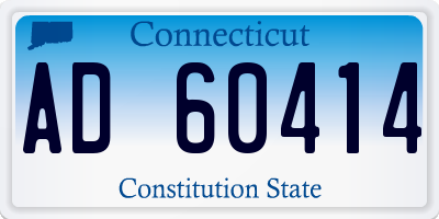 CT license plate AD60414