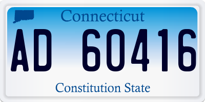 CT license plate AD60416