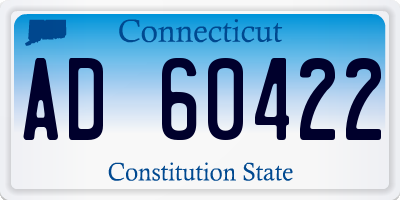 CT license plate AD60422