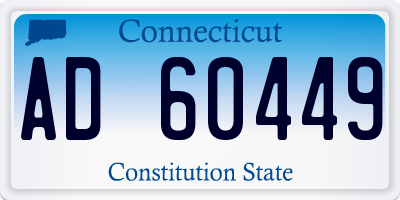 CT license plate AD60449