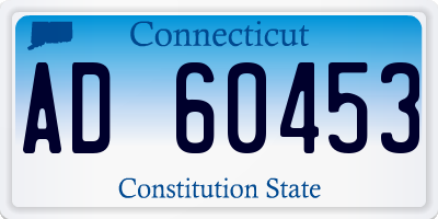 CT license plate AD60453