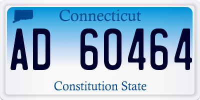 CT license plate AD60464
