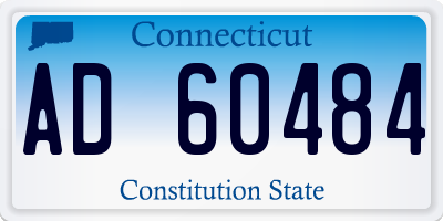 CT license plate AD60484