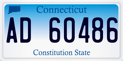 CT license plate AD60486