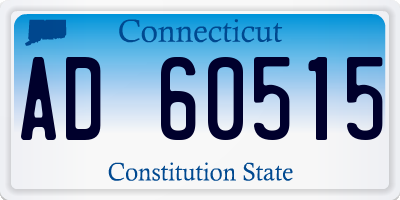 CT license plate AD60515
