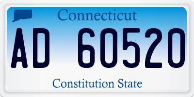 CT license plate AD60520