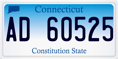 CT license plate AD60525