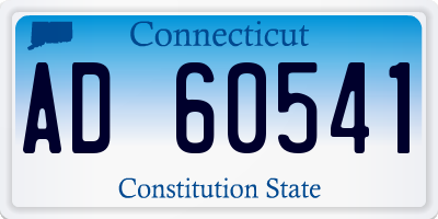 CT license plate AD60541