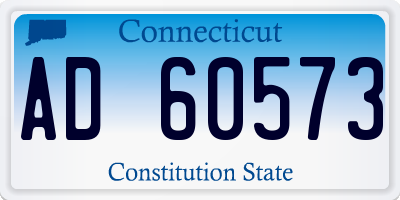 CT license plate AD60573