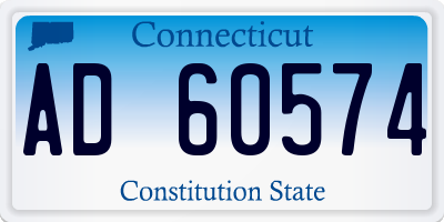 CT license plate AD60574