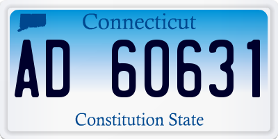 CT license plate AD60631
