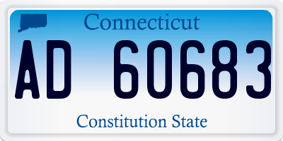 CT license plate AD60683
