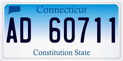 CT license plate AD60711