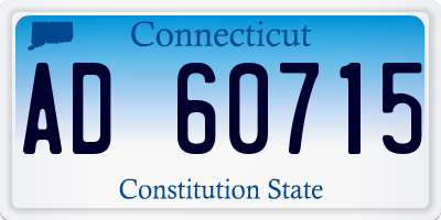 CT license plate AD60715