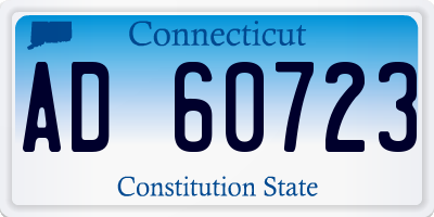 CT license plate AD60723