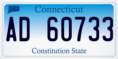 CT license plate AD60733